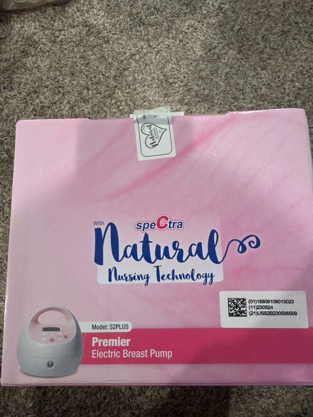 Spectra Premier Electric Breast Pump - Pink only 3 hours on it! - Picture 2 of 6